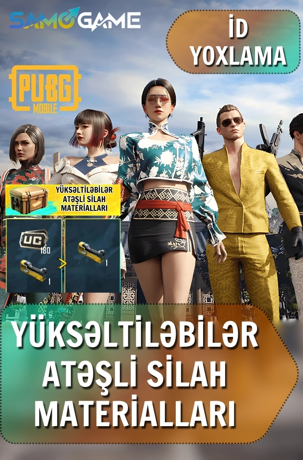 Pubg Mobile - YÜKSƏLTİLƏBİLİR ATƏŞLİ SİLAH MATERİALLARI