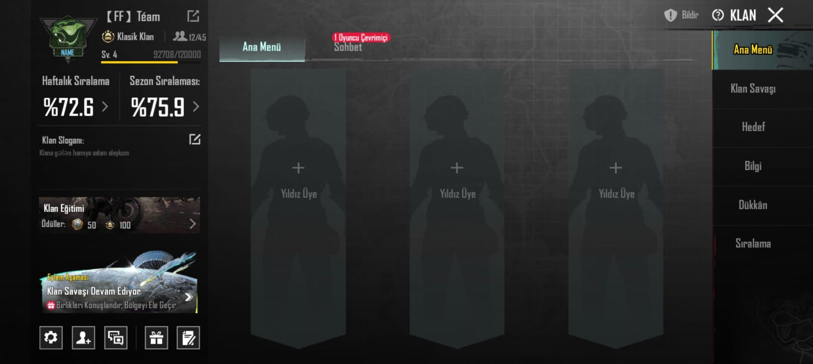 Pubg Mobile Klanı 4sv