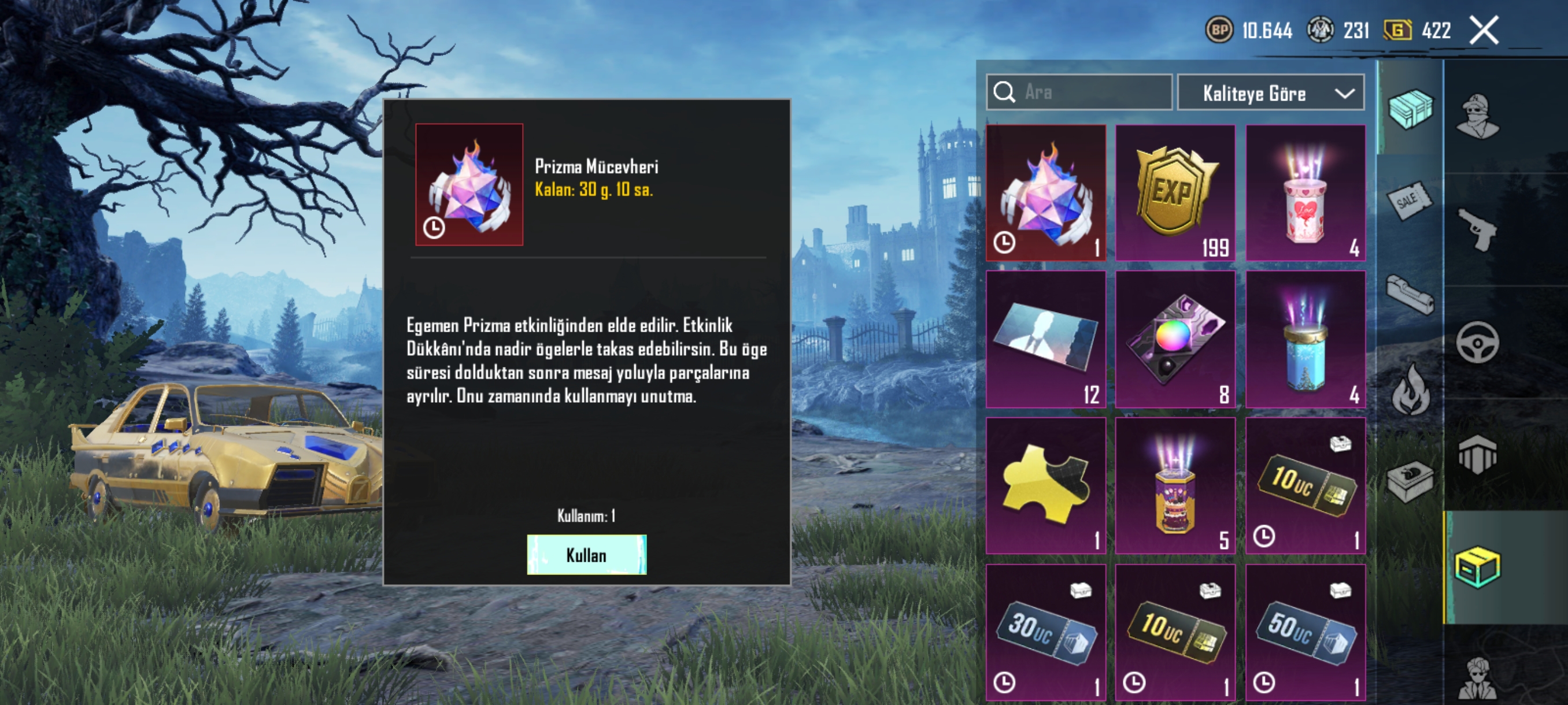 Egemen prizma kişisel alan hediyyesi 50k