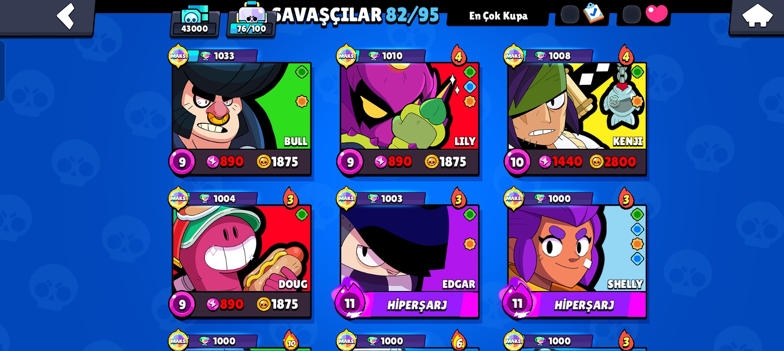 Brawl stars hesab