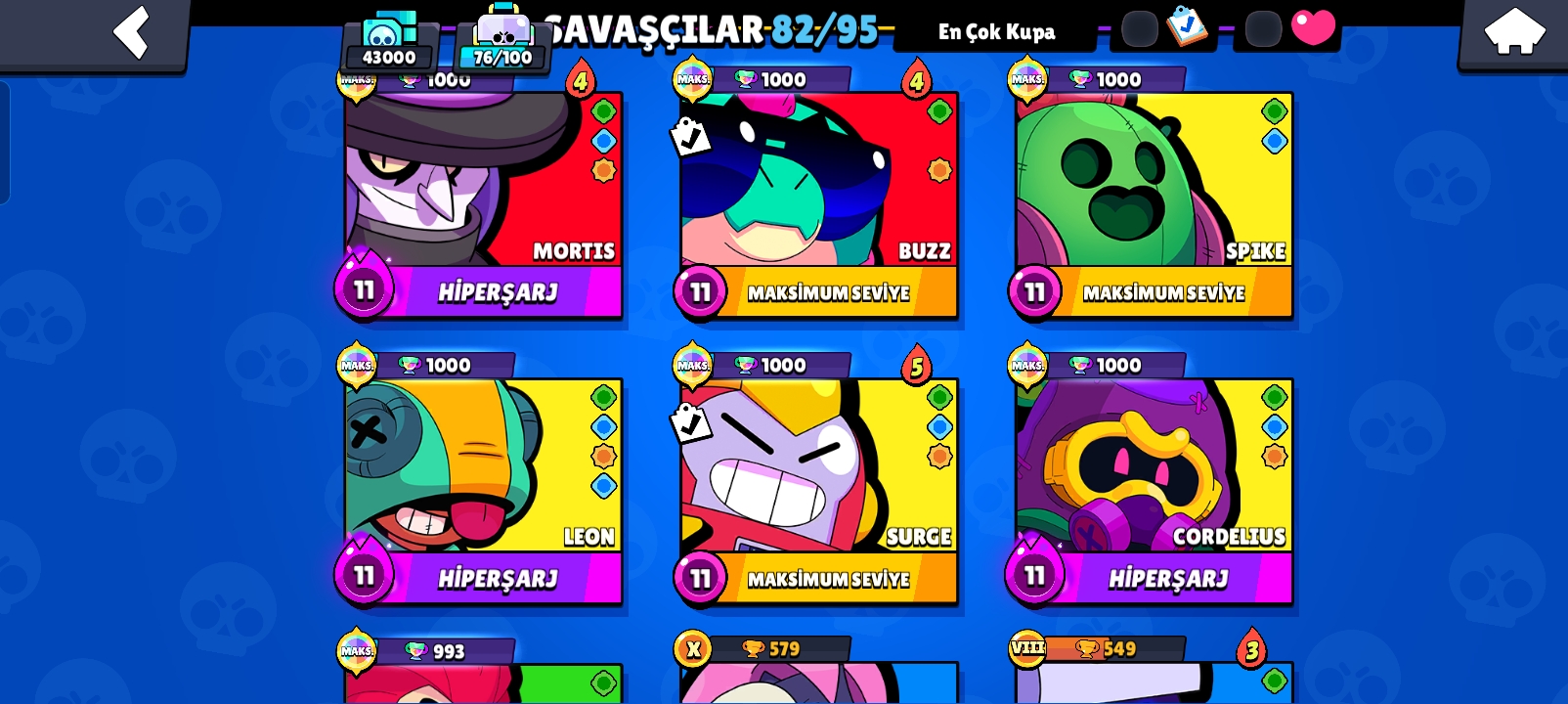 Brawl stars hesab