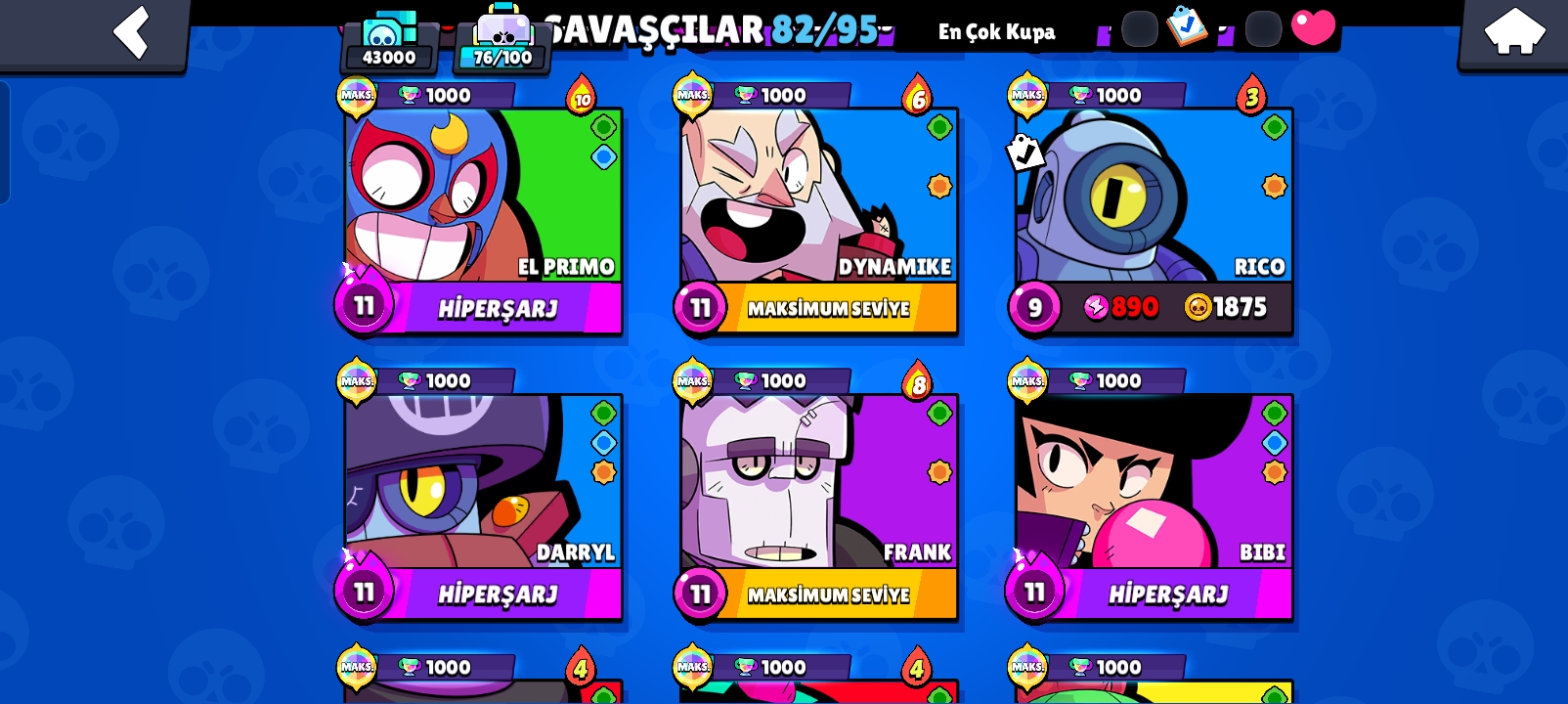 Brawl stars hesab